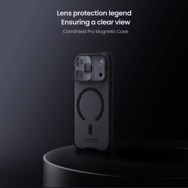 کاور نیلکین مدل CamShield Pro Magnetic Clear version مناسب برای گوشی موبایل اپل iPhone 17 Pro
