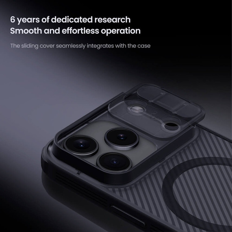 کاور نیلکین مدل CamShield Pro Magnetic Clear version مناسب برای گوشی موبایل اپل iPhone 17 Pro