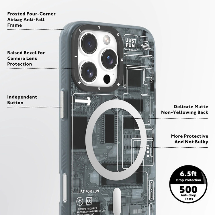 کاور یانگ کیت مدل Technology Futuristic مناسب برای گوشی موبایل اپل iphone 16promax