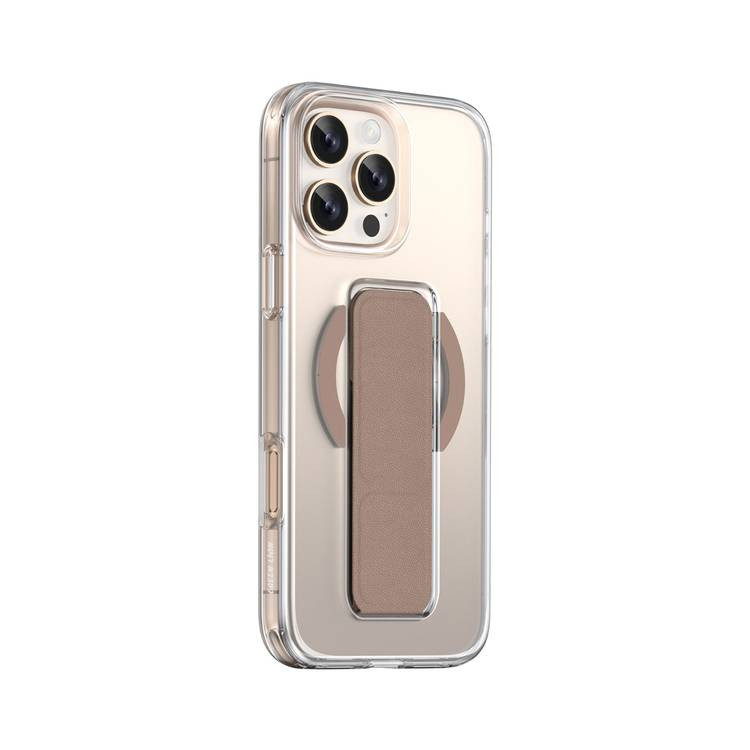 کاور گرین لاین مدل Magsafe Leather Grip مناسب برای گوشی موبایل اپل iPhone 16 Pro Max