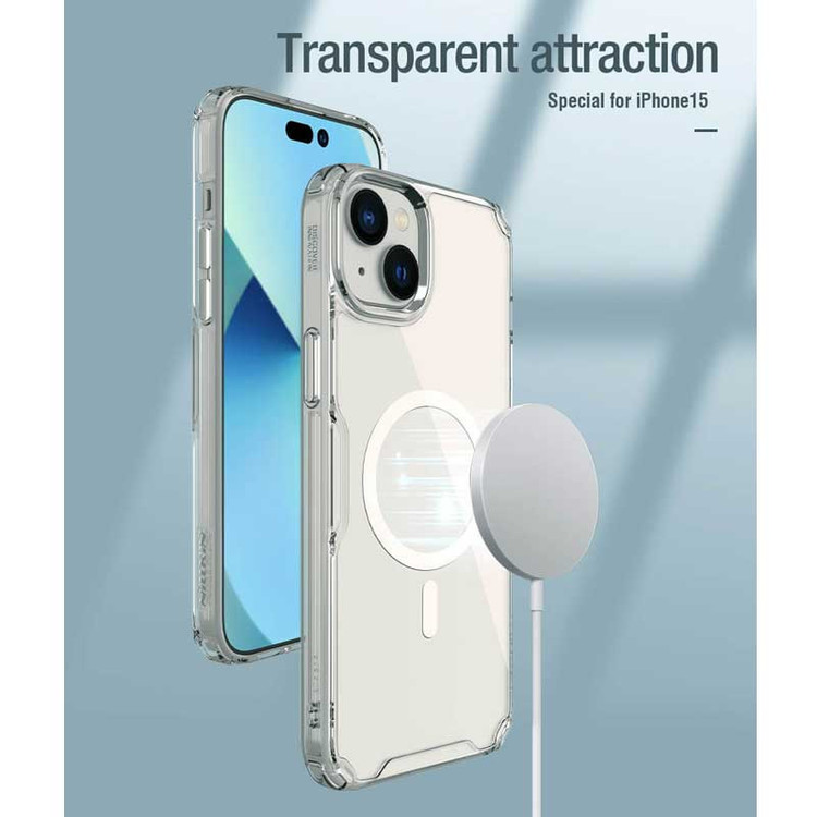 کاور نیلکین مدل Nature TPU Pro Magnetic مناسب برای گوشی موبایل اپل iPhone 15