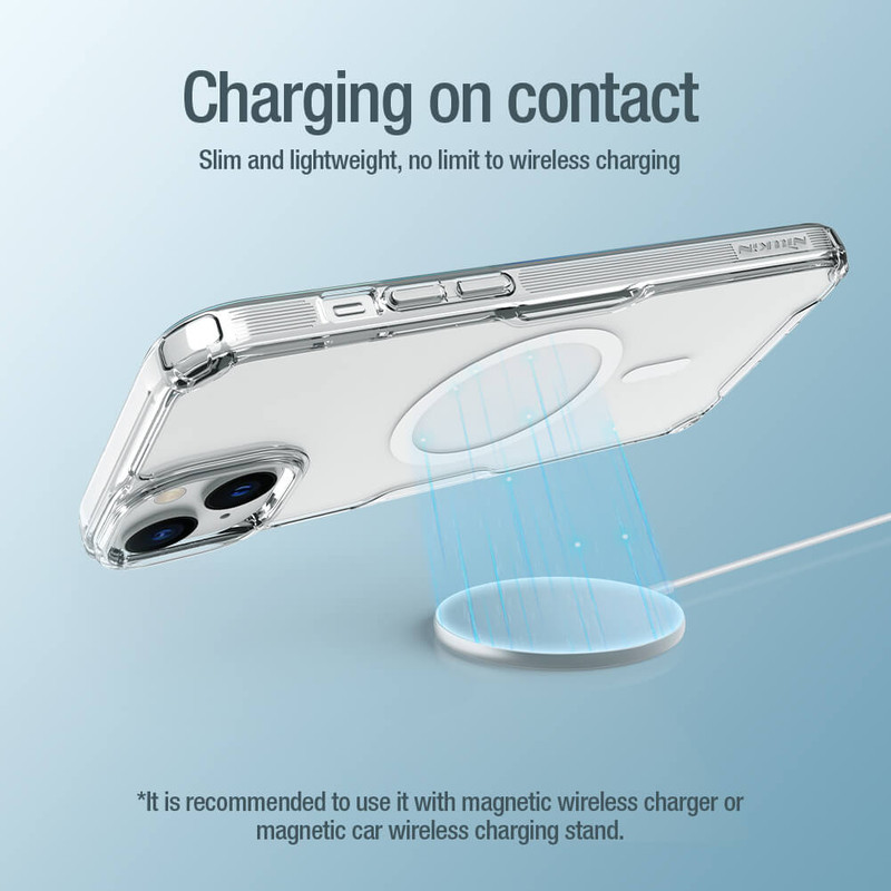 کاور نیلکین مدل Nature TPU Pro Magnetic مناسب برای گوشی موبایل اپل iPhone 15