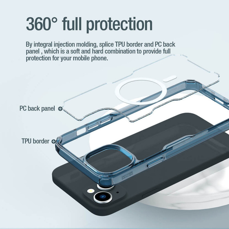 کاور نیلکین مدل Nature TPU Pro Magnetic مناسب برای گوشی موبایل اپل iPhone 15