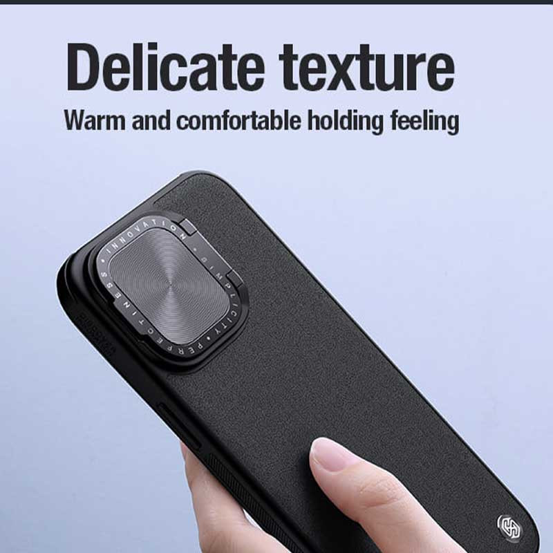 کاور نیلکین مدل Camshield Prop Leather مناسب برای گوشی موبایل اپل iPhone 15 Pro Max
