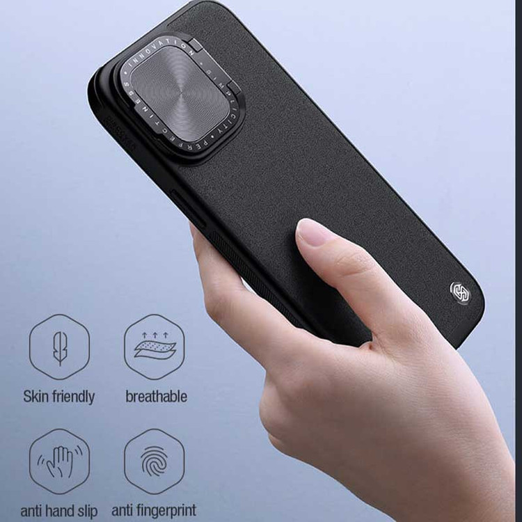 کاور نیلکین مدل Camshield Prop Leather مناسب برای گوشی موبایل اپل iPhone 15 Pro Max