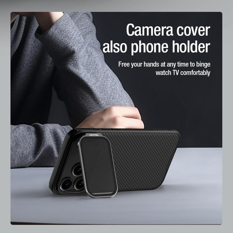 کاور نیلکین مدل Camshield Prop Magnetic Transparent Lens Guard مناسب برای گوشی موبایل اپل iPhone 17 Pro
