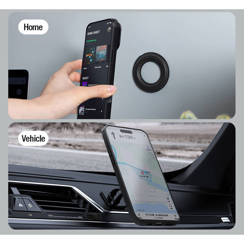 کاور نیلکین مدل Camshield Prop Magnetic Transparent Lens Guard مناسب برای گوشی موبایل اپل iPhone 17 Pro