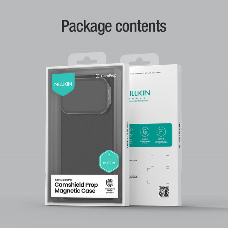 کاور نیلکین مدل Camshield Prop Magnetic Transparent Lens Guard مناسب برای گوشی موبایل اپل iPhone 17 Pro