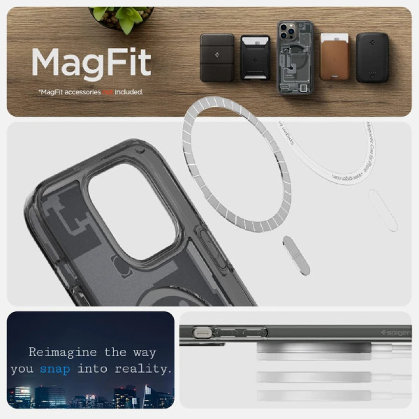 کاور اسپیگن مدل METAL مناسب برای گوشی موبایل اپل iPhone 16 Pro