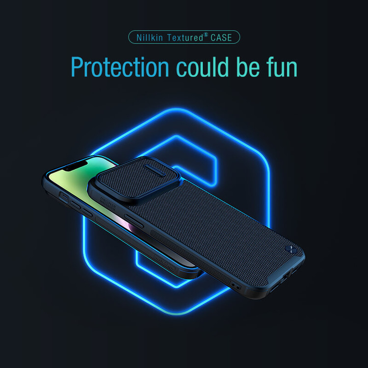 کاور نیلکین مدل Textured S Case مناسب برای گوشی موبایل اپل iPhone 14
