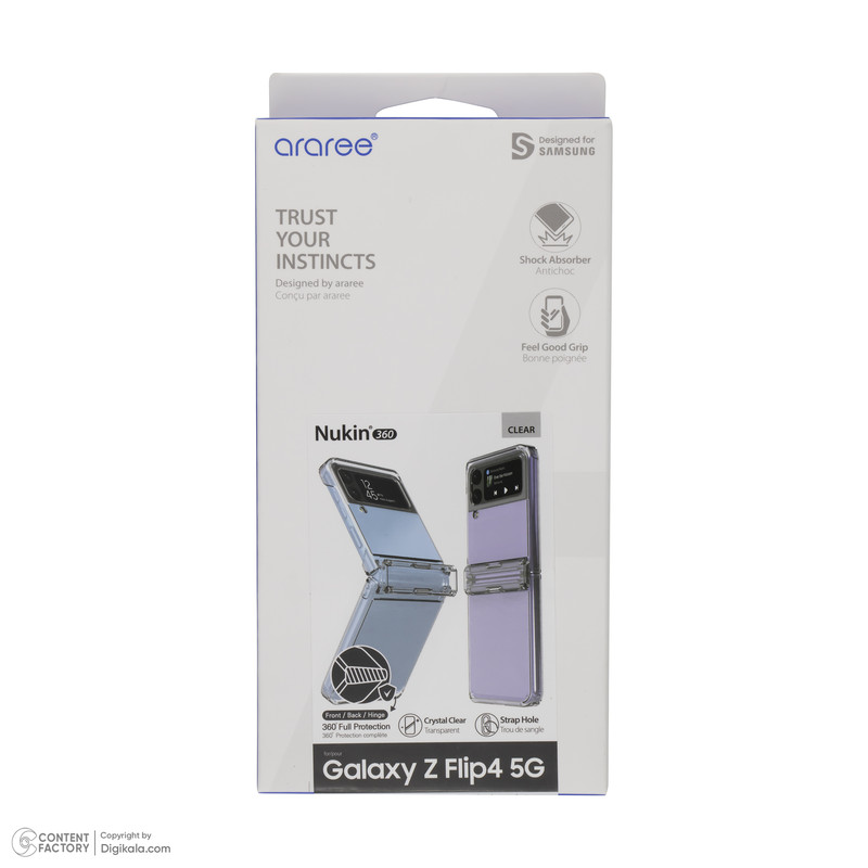 کاور آراری مدل Nukin 360 مناسب برای گوشی موبایل سامسونگ Galaxy Z Flip4 5G