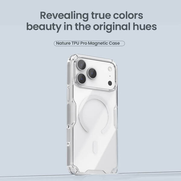 کاور نیلکین مدل Nature TPU Pro Magnetic مناسب برای گوشی موبایل اپل iPhone 17 Pro