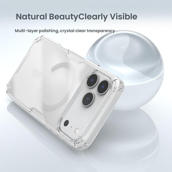 کاور نیلکین مدل Nature TPU Pro Magnetic مناسب برای گوشی موبایل اپل iPhone 17 Pro