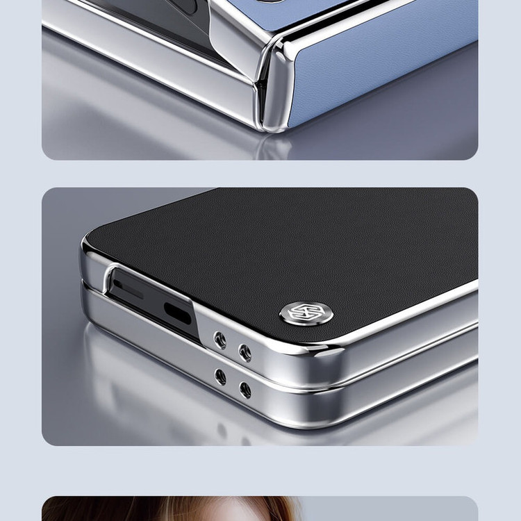 کاور نیلکین مدل CamShield Flip Leather مناسب برای گوشی موبایل سامسونگ Galaxy Z Flip 6