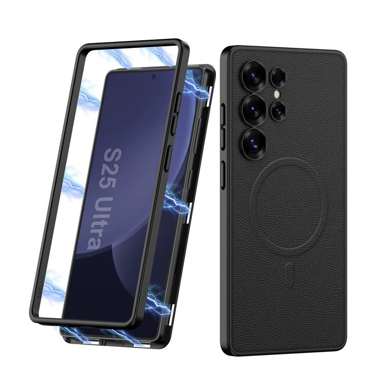کاور جی کی کی مدل LEATHER MAGNETIC مناسب برای گوشی موبایل سامسونگ Galaxy S25 ultra