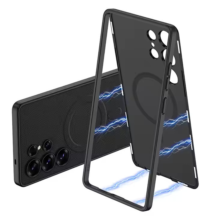 کاور جی کی کی مدل LEATHER MAGNETIC مناسب برای گوشی موبایل سامسونگ Galaxy S25 ultra