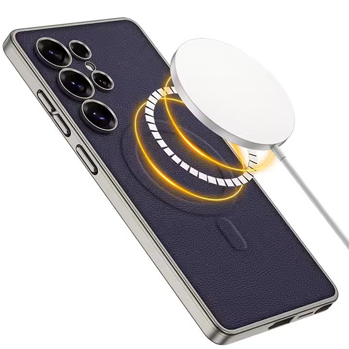 کاور جی کی کی مدل LEATHER MAGNETIC مناسب برای گوشی موبایل سامسونگ Galaxy S25 ultra