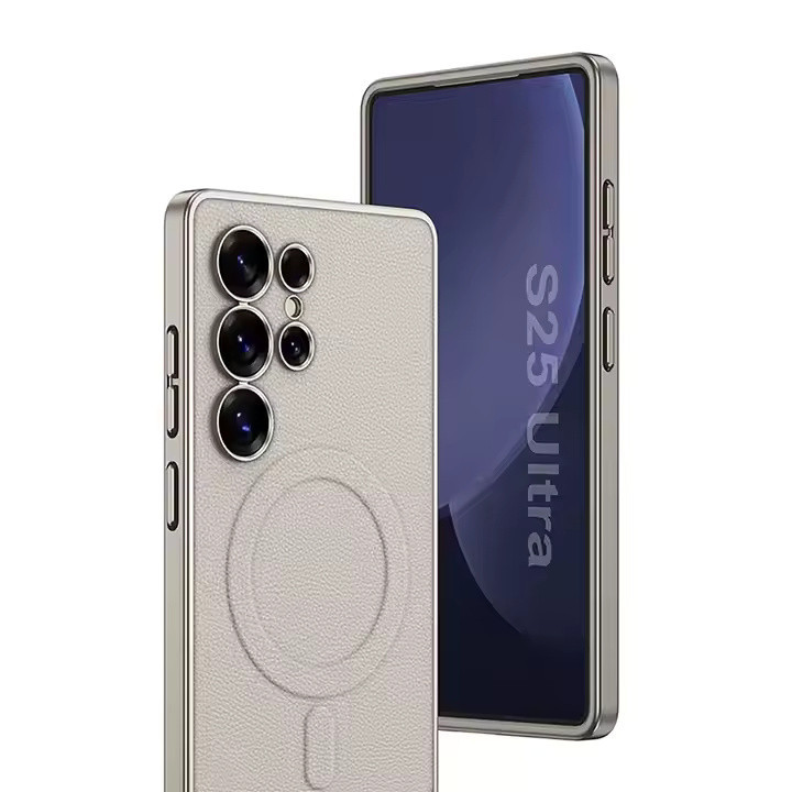 کاور جی کی کی مدل LEATHER MAGNETIC مناسب برای گوشی موبایل سامسونگ Galaxy S25 ultra