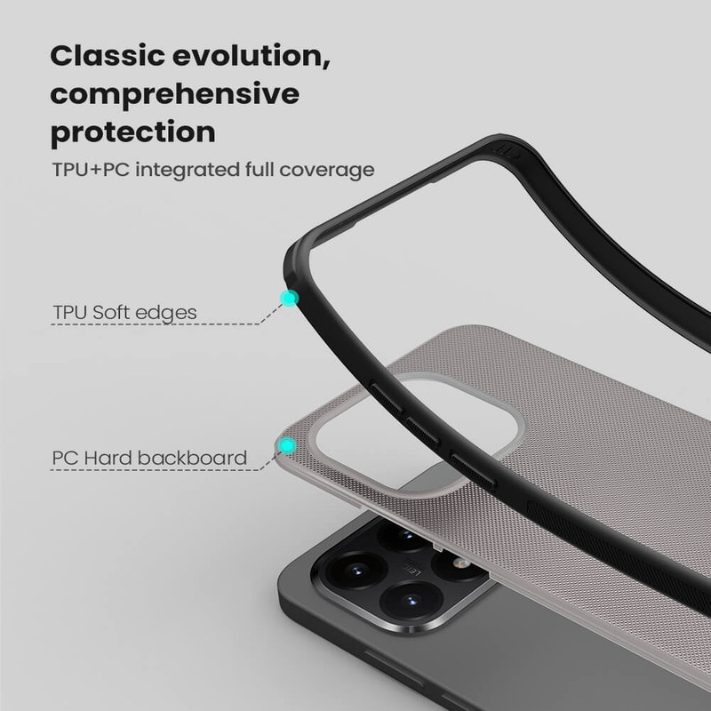 کاور نیلکین مدل Super Frosted Shield Pro Transparent مناسب برای گوشی موبایل شیائومی 15T