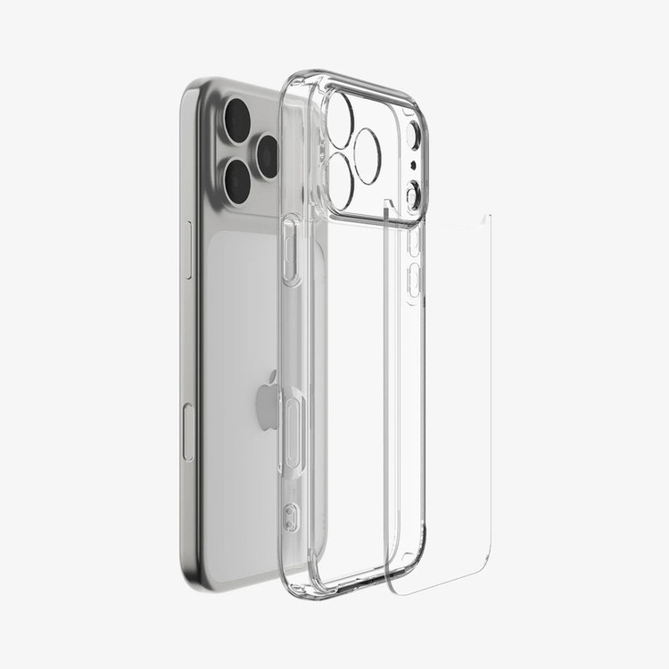 کاور اسپیگن مدل ultra hiybrid مناسب برای گوشی موبایل اپل iphone 17 pro