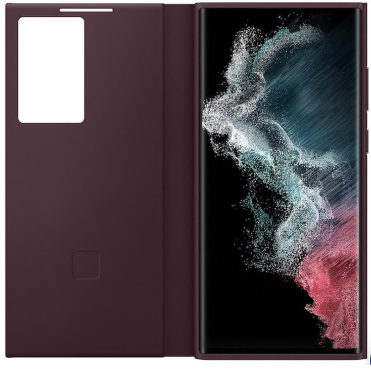 کیف کلاسوری سامسونگ مدل Clear View Cover مناسب برای گوشی موبایل سامسونگ Galaxy S22 Ultra