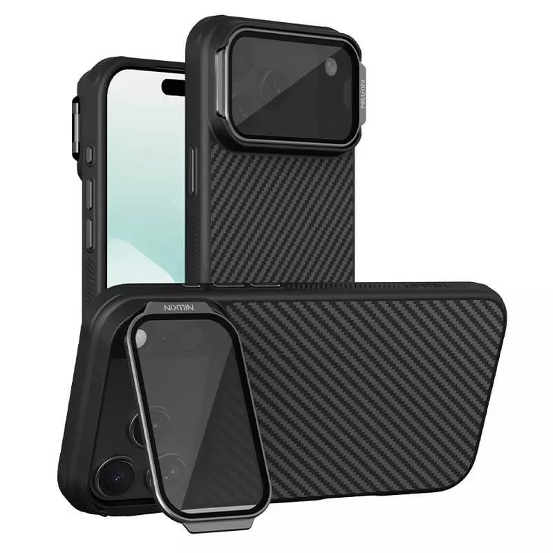 کاور نیلکین مدل CarboProp Magnetic MagSafe Transparent Lens مناسب برای گوشی موبایل اپل iPhone 17 Pro Max