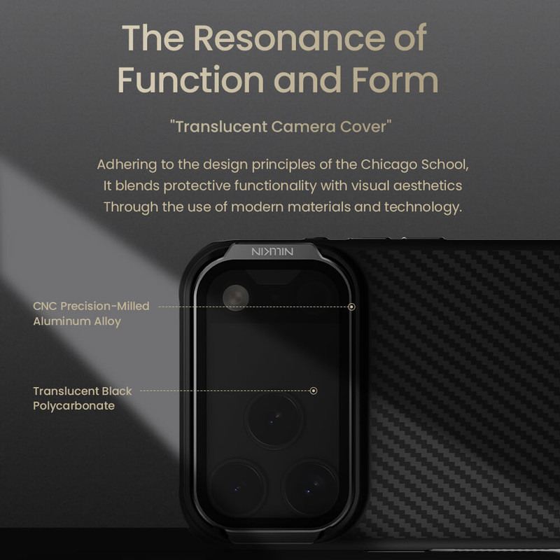کاور نیلکین مدل CarboProp Magnetic MagSafe Transparent Lens مناسب برای گوشی موبایل اپل iPhone 17 Pro Max