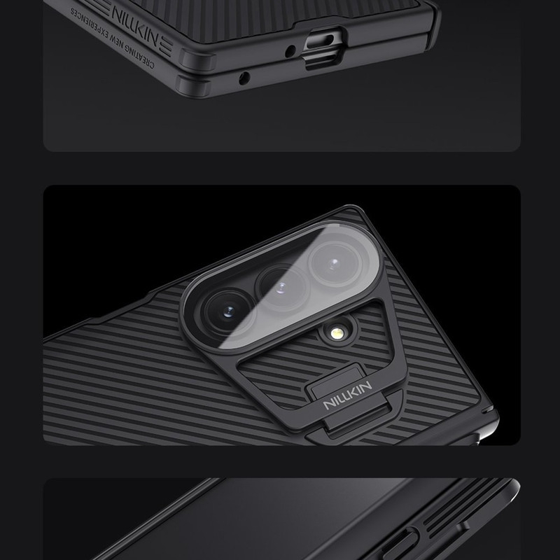 کاور نیلکین مدل Camshield Prop Magnetic Stylus Pen & Transparent Lens Cover Version مناسب برای گوشی موبایل سامسونگ Galaxy Z Fold 7