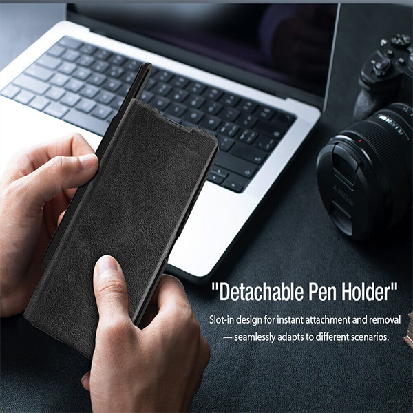 کیف کلاسوری نیلکین مدل Qin Pro Leather مناسب برای گوشی موبایل سامسونگ Galaxy Z Fold 7