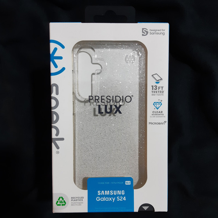 کاور اسپک مدل PRESIDIO LUX Clear Glitter مناسب برای گوشی موبایل سامسونگ Galaxy S24