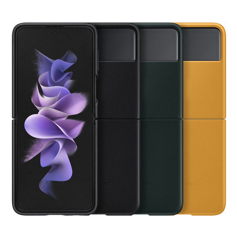 کاور سامسونگ مدل Leather مناسب برای گوشی موبایل سامسونگ Galaxy Z Flip3 5G