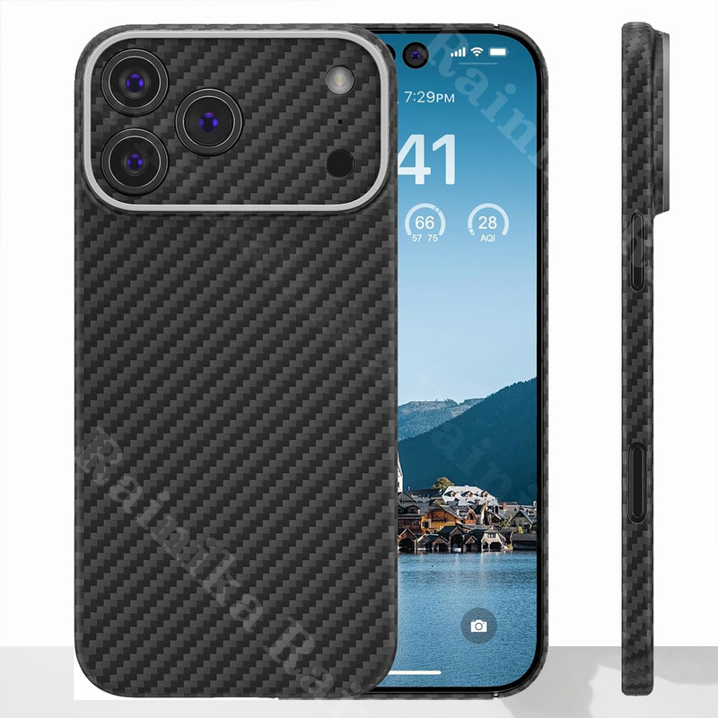 کاور رینیکا مدل Carbon Fiber M17P مناسب برای گوشی موبایل اپل Iphone 17 Pro