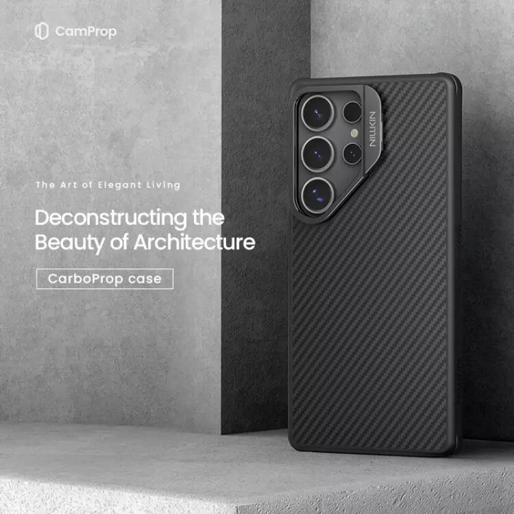 کاور نیلکین مدل CarboProp Magnetic MagSafe Aramid مناسب برای گوشی موبایل سامسونگ Galaxy S25 Ultra