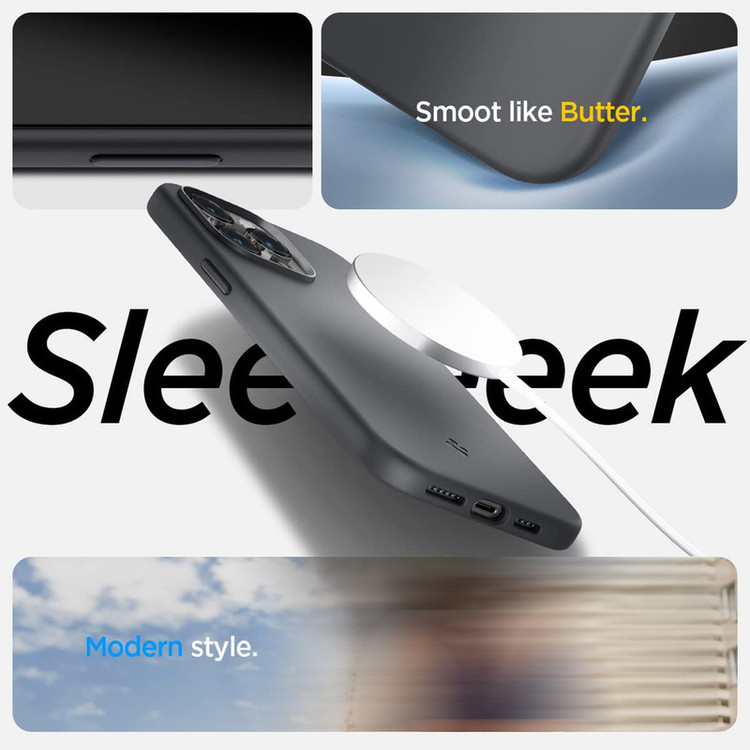 کاور اسپیگن مدل Silicone Fit MagSafe مناسب برای گوشی موبایل اپل iPhone 14 Pro