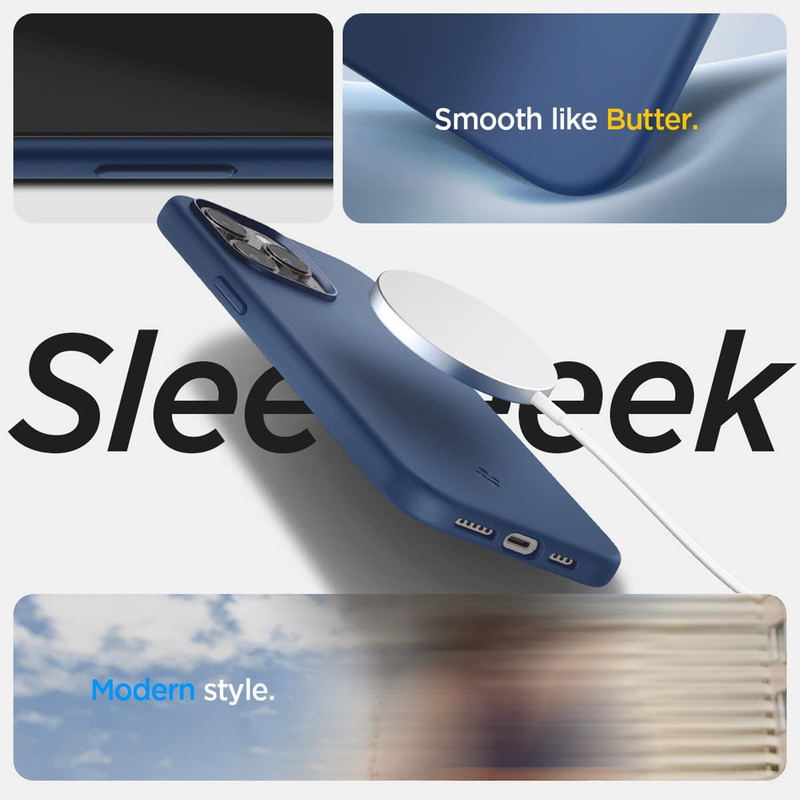 کاور اسپیگن مدل Silicone Fit MagSafe مناسب برای گوشی موبایل اپل iPhone 14 Pro
