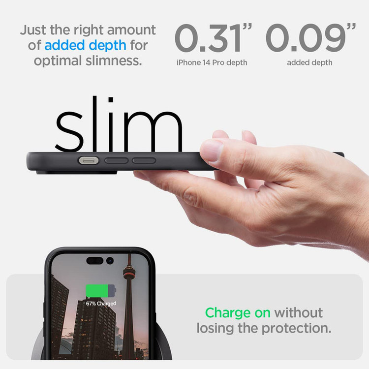 کاور اسپیگن مدل Silicone Fit MagSafe مناسب برای گوشی موبایل اپل iPhone 14 Pro