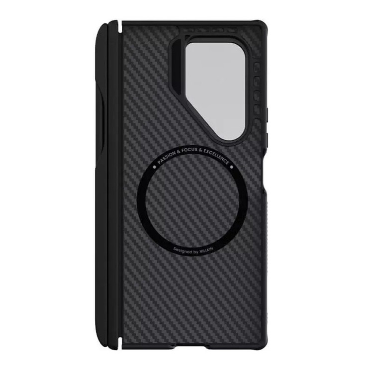 کاور نیلکین مدل CarboProp Magnetic MagSafe Pen Holder Transparent Lens مناسب برای گوشی موبایل سامسونگ Galaxy Z Fold 7