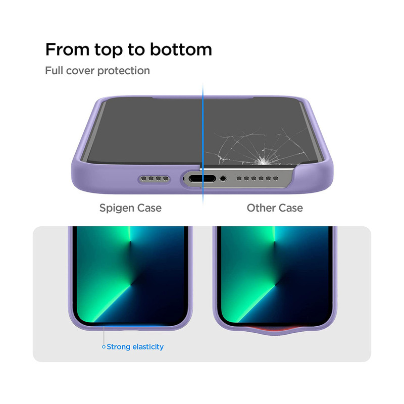 کاور اسپیگن مدل Silicone Fit مناسب برای گوشی موبایل اپل iPhone 13 Pro Max