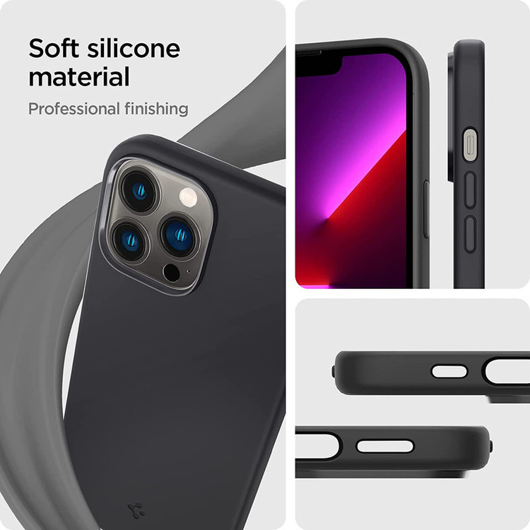 کاور اسپیگن مدل Silicone Fit مناسب برای گوشی موبایل اپل iPhone 13 Pro Max