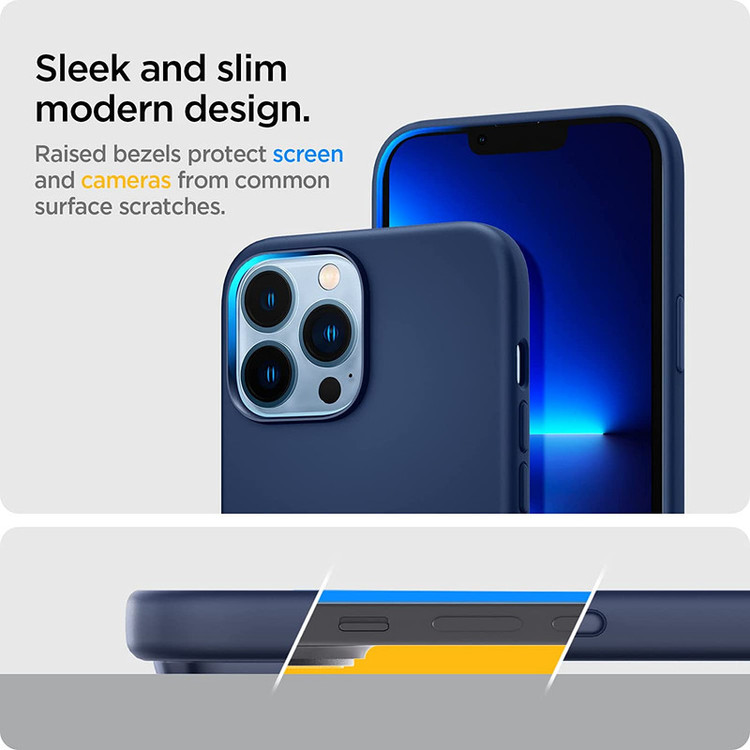 کاور اسپیگن مدل Silicone Fit مناسب برای گوشی موبایل اپل iPhone 13 Pro Max