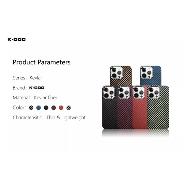 کاور کی-دوو مدل Kevlar مناسب برای گوشی موبایل اپل iPhone 13 Pro Max