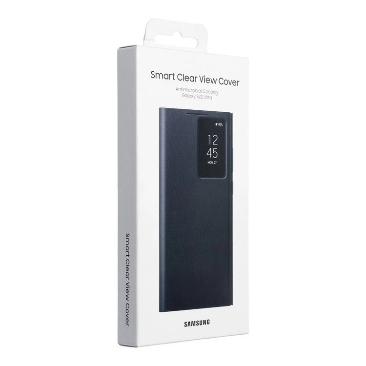 کیف کلاسوری مدل Clear View Cover مناسب برای گوشی موبایل سامسونگ Galaxy S22 Ultra