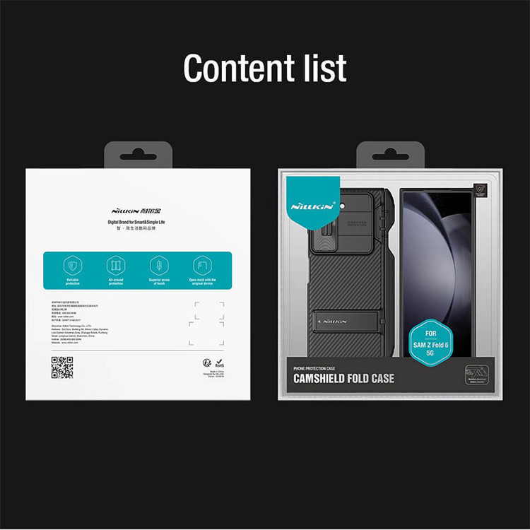 کاور نیلکین مدل Camshield Fold S-Pen Holder مناسب برای گوشی موبایل سامسونگ Galaxy Z Fold 6