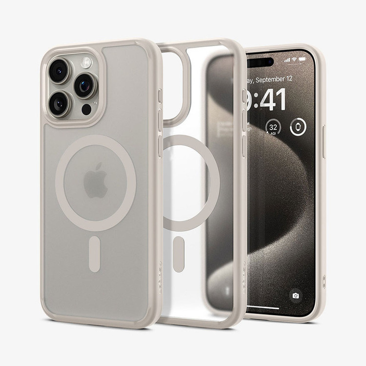 کاور اسپیگن مدل Spigen Ultra Hybrid (MagFit) مناسب برای گوشی موبایل اپل iPhone 15 Pro Max