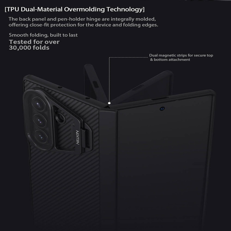 کاور نیلکین مدل Camshield Prop Transparent Lens Guard مناسب برای گوشی موبایل سامسونگ Galaxy Z Fold 7