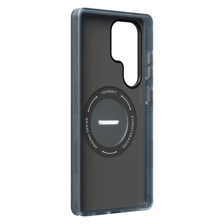 کاور یانگ کیت مدل 01-Cyberpunk 360° Spin Magnetic Stand Case مناسب برای گوشی موبایل سامسونگ Galaxy S25 Ultra
