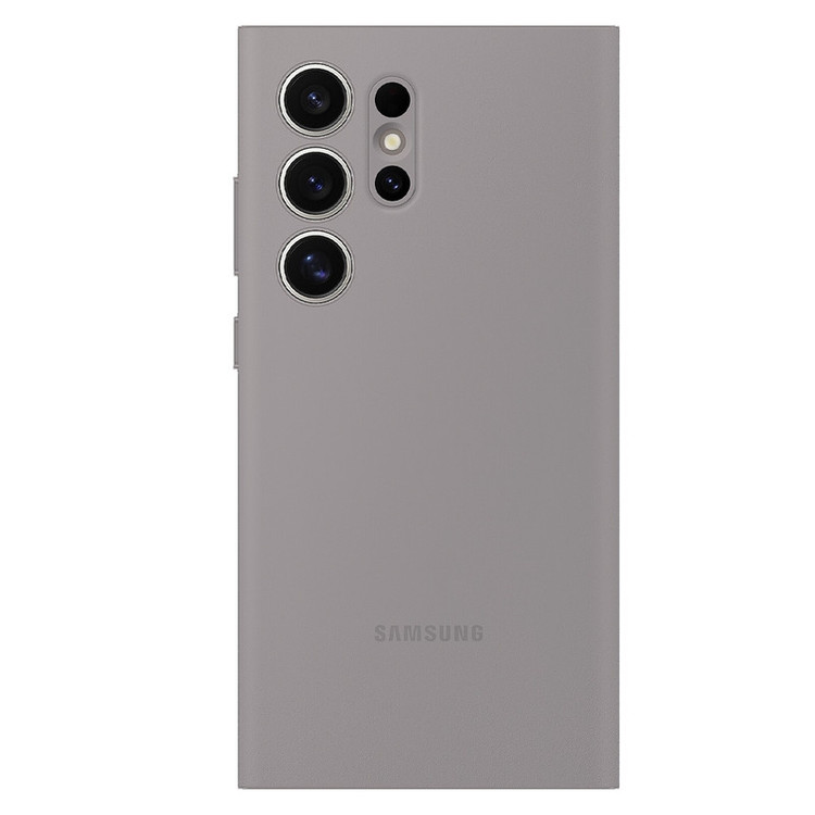 کیف کلاسوری بادیگارد مدل S-View Gray مناسب برای گوشی موبایل سامسونگ Galaxy S24 Ultra