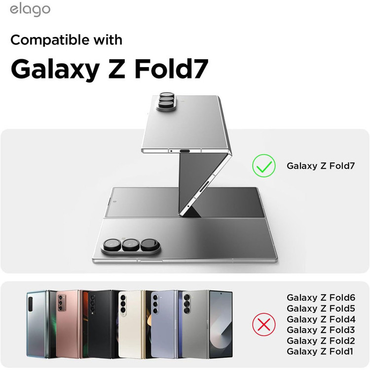 کاور الاگو مدل Magnetic Hybrid Clear مناسب برای گوشی موبایل سامسونگ Galaxy Z Fold 7