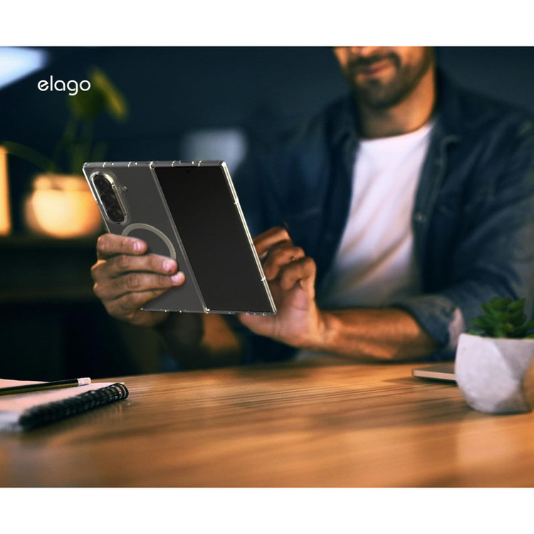 کاور الاگو مدل Magnetic Hybrid Clear مناسب برای گوشی موبایل سامسونگ Galaxy Z Fold 7
