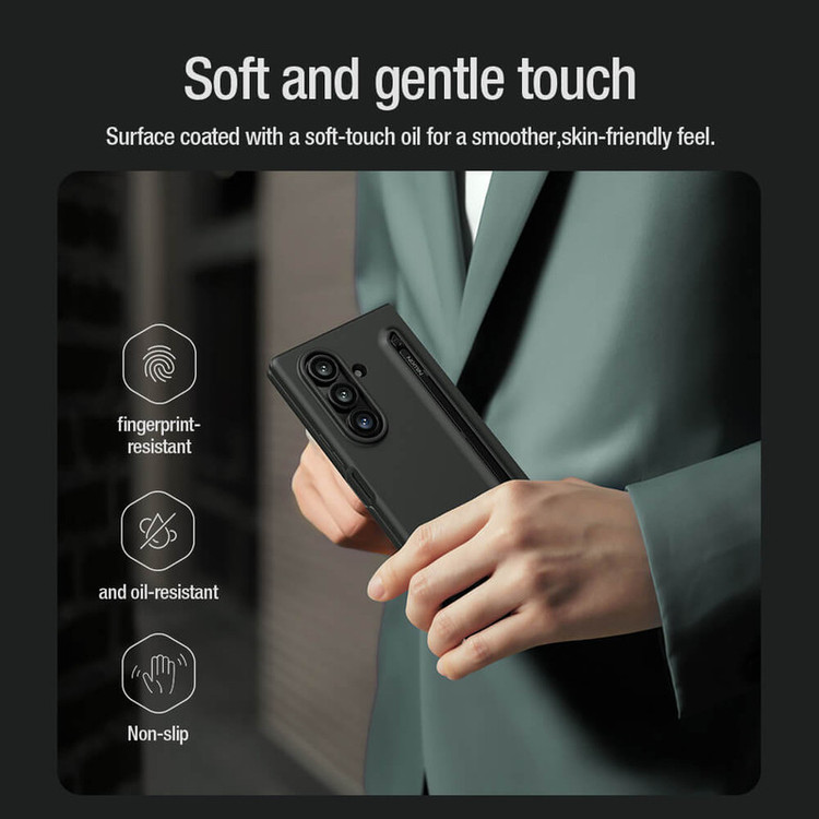 کاور نیلکین مدل Flex Pure Fold S Pen Holder مناسب برای گوشی موبایل سامسونگ Galaxy Z Fold 7